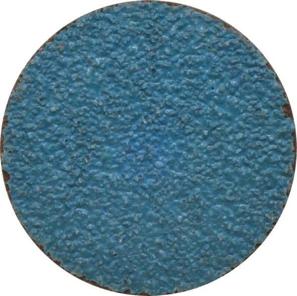 Tru-Maxx - 2" Disc Diam, 36 Grit, Zirconia Alumina Quick Change Disc - Type S Attaching System, Coated, Blue, Very Coarse Grade, 30,000 RPM - Americas Industrial Supply