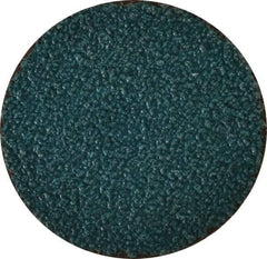 Tru-Maxx - 2" Disc Diam, 40 Grit, Zirconia Alumina Quick Change Disc - Type S Attaching System, Coated, Blue, Coarse Grade, 30,000 RPM - Americas Industrial Supply