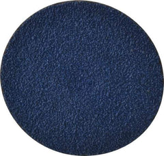 Tru-Maxx - 3" Disc Diam, 40 Grit, Zirconia Alumina Quick Change Disc - Type S Attaching System, Coated, Blue, Coarse Grade, 20,000 RPM - Americas Industrial Supply