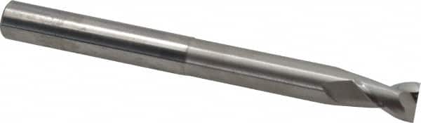 SGS - 3/8", 1/2" LOC, 3/8" Shank Diam, 4" OAL, 2 Flute, Solid Carbide Square End Mill - Single End, Uncoated, Spiral Flute, 35° Helix, Centercutting, Right Hand Cut, Right Hand Flute, Series 47E - Americas Industrial Supply