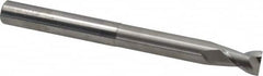 SGS - 3/8", 1/2" LOC, 3/8" Shank Diam, 4" OAL, 2 Flute, Solid Carbide Square End Mill - Single End, Uncoated, Spiral Flute, 35° Helix, Centercutting, Right Hand Cut, Right Hand Flute, Series 47E - Americas Industrial Supply