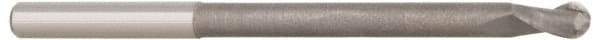 Accupro - 3/4" Diam, 1-1/2" LOC, 4 Flute Solid Carbide Ball End Mill - Uncoated, Single End, 6" OAL, 3/4" Shank Diam, Spiral Flute - Americas Industrial Supply