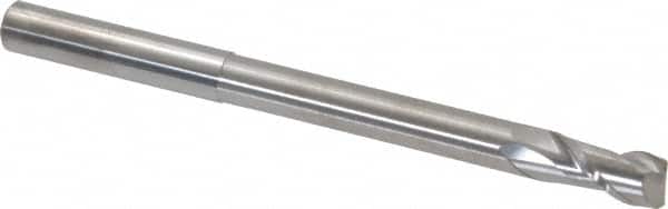 Accupro - 5/16", 5/8" LOC, 5/16" Shank Diam, 4" OAL, 2 Flute, Solid Carbide Square End Mill - Single End, Uncoated, Spiral Flute, 40° Helix, Centercutting, Right Hand Cut, Right Hand Flute - Americas Industrial Supply