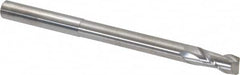 Accupro - 5/16", 5/8" LOC, 5/16" Shank Diam, 4" OAL, 2 Flute, Solid Carbide Square End Mill - Single End, Uncoated, Spiral Flute, 40° Helix, Centercutting, Right Hand Cut, Right Hand Flute - Americas Industrial Supply