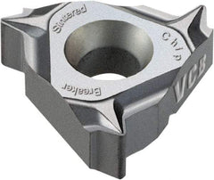 Vargus - 3JIR Internal Right Hand 16 UNJ Laydown Threading Insert - Grade VCB, TiAlN Coated Carbide, 9.53mm Inscribed Circle - Americas Industrial Supply
