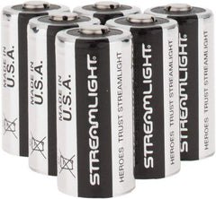 Streamlight - Size CR123A, Lithium, 6 Pack, Standard Battery - 3 Volts - Americas Industrial Supply