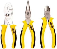 Stanley - 3 Piece Slip Joint Plier Set - Comes in Display Card - Americas Industrial Supply