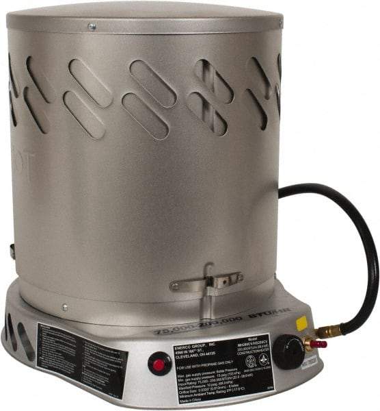 Heatstar - 75,000 to 200,000 BTU, Propane Convection Heater - 100 Lb Fuel Capacity, 15-1/4" Long x 18-1/4" Wide x 21-3/4" High - Americas Industrial Supply