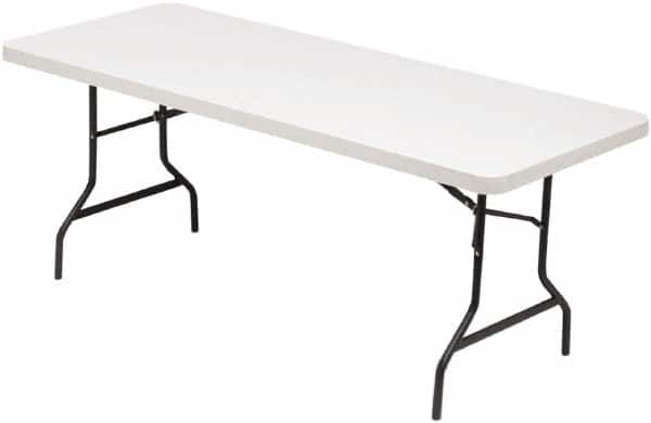 ALERA - 72" Long x 30" Wide x 29" High, Rectangular Folding Table - Platinum - Americas Industrial Supply