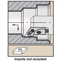 Kennametal - Series Kenloc, Right Hand, MDJN Toolholder Compatibility, DN.. Insert Compatibility, Indexable Turning Cartridge - Pin & Clamp Holding Method, 63mm OAL x 18mm OAW x 22.25mm OAH - Americas Industrial Supply