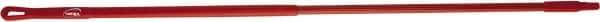 Vikan - 52 x 1" Fiberglass Squeegee Handle - European Threaded Connection, Red - Americas Industrial Supply