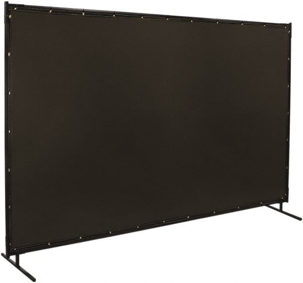 Steiner - 10 Ft. Wide x 6 Ft. High x 3/4 Inch Thick, 14 mil Thick Transparent Vinyl Portable Welding Screen Kit - Gray - Americas Industrial Supply