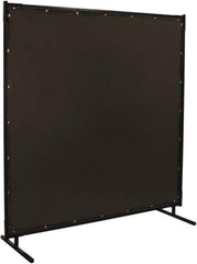 Steiner - 8 Ft. Wide x 6 Ft. High x 1 Inch Thick, 14 mil Thick Transparent Vinyl Portable Welding Screen Kit - Gray - Americas Industrial Supply