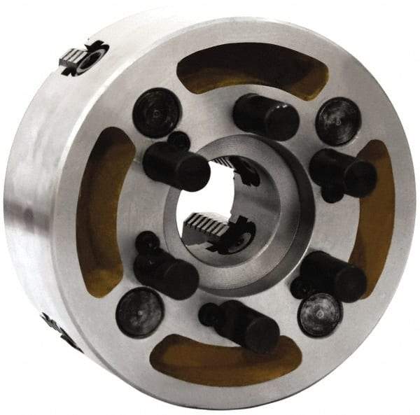 Gibraltar - 4 Jaws, 20" Diam, Independent Manual Lathe Chuck - D1-11 Mount Spindle, Reversible, 800 Max RPM, 6.2992" Through Hole Diam, Cast Iron - Americas Industrial Supply