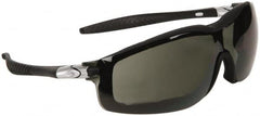 MCR Safety - Size Universal, Gray Polycarbonate Anti-Fog & Scratch Resistant Lens, Hybrid Safety Glasses/Goggles - Indirect Vent, Black Nylon Frame - Americas Industrial Supply