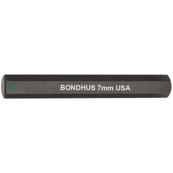 Bondhus - 7mm Hex Drive Bit - Americas Industrial Supply