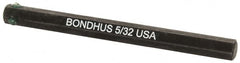 Bondhus - 5/32" Hex Drive Bit - 2" OAL - Americas Industrial Supply