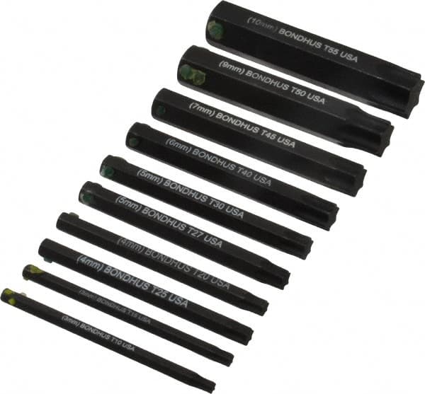 Bondhus - 10 Piece Hex Drive Bit Set - Americas Industrial Supply