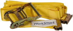 Value Collection - 20' Long x 2" Wide, 1 Ply, Polyester Web Sling - Yellow - Americas Industrial Supply