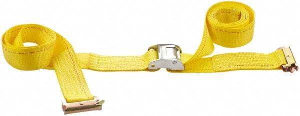 Value Collection - 16' Long x 2" Wide, 1 Ply, Polyester Web Sling - Yellow - Americas Industrial Supply