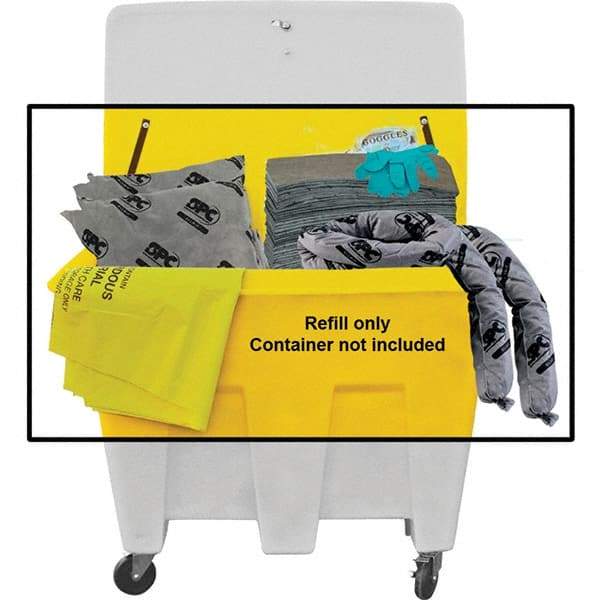 Brady SPC Sorbents - 134 Gal Capacity Universal Spill Kit - No Container Included - Refill Only - Americas Industrial Supply