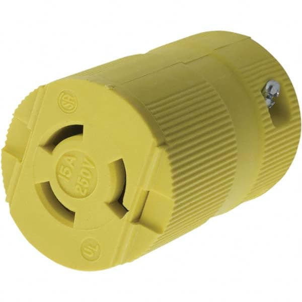 Hubbell Wiring Device-Kellems - 250V 15A NEMA L6-15R Industrial Twist Lock Connector - Americas Industrial Supply