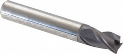 Accupro - 5/16", 3 Flute, Single End, Solid Carbide, 0.0150 - 0.0200" Corner Radius End Mill - 2" OAL, Right Hand Flute, 7/16" LOC, Right Hand Cut - Americas Industrial Supply