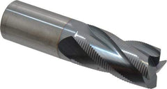 Accupro - 1" Diam, Fine Pitch, 2" LOC, 4 Flute Solid Carbide Roughing Square End Mill - TiCN Finish, 4" OAL, 1" Shank Diam, Single End, 30° Helix - Americas Industrial Supply