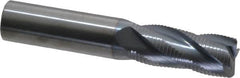 Accupro - 5/8" Diam, Fine Pitch, 1-1/2" LOC, 4 Flute Solid Carbide Roughing Square End Mill - TiCN Finish, 3-1/2" OAL, 5/8" Shank Diam, Single End, 30° Helix - Americas Industrial Supply