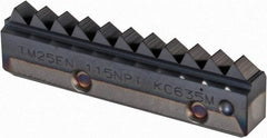 Kennametal - 11.5 TPI, Internal/External Thread, NPT Standard, TM25 KC635M Grade Thread Mill Insert - Carbide, TiAlN Coating - Americas Industrial Supply