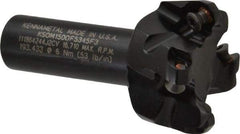 Kennametal - 47° Lead Angle, 1.8560" Max Cut Diam, 1-1/2" Min Cut Diam, 0.138" Max Depth of Cut, Indexable Chamfer & Angle End Mill - 4 Inserts, OF.T 53AF.N.. Insert Style, 77.4mm OAL, Straight Shank - Americas Industrial Supply