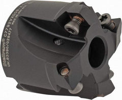 Kennametal - 1-1/2" Cut Diam, 0.059" Max Depth, 1/2" Arbor Hole, 4 Inserts, XD 09 Insert Style, Indexable Copy Face Mill - C7792VXD09-A1.50Z04R Cutter Style, 1.26" High, Through Coolant, Series 7792 - Americas Industrial Supply