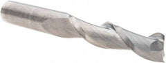 SGS - 1/2" Cutting Diam x 2" Length of Cut, 2 Flute, Upcut Spiral Router Bit - Uncoated, Right Hand Cut, Solid Carbide, 4" OAL x 1/2" Shank Diam, Square End - Americas Industrial Supply