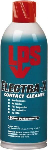 LPS - 12 Ounce Aerosol Contact Cleaner - 9,000 Volt Dielectric Strength, Nonflammable - Americas Industrial Supply