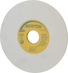 Norton - 7" Diam x 1-1/4" Hole x 1/8" Thick, I Hardness, 80 Grit Surface Grinding Wheel - Aluminum Oxide, Type 1, Medium Grade, 3,275 Max RPM, Vitrified Bond, No Recess - Americas Industrial Supply