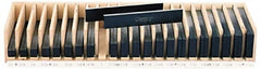 Suburban Tool - 44 Piece, 6 Inch Long Tool Steel Parallel Set - 1/2 to 1-13/16 Inch High, 1/4 to 1/4 Inch Thick, 55-62 RC Hardness, Sold as 22 Pair - Americas Industrial Supply