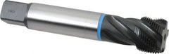 Emuge - 1-3/8 - 12 UNF, 5 Flute, Oxide Finish Cobalt Medium Spiral Flute Tap - Americas Industrial Supply