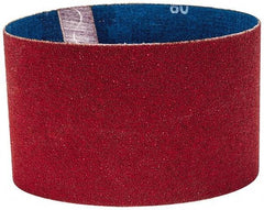 Norton - 3-1/2" Wide x 15-1/2" OAL, 80 Grit, Ceramic Abrasive Belt - Ceramic, Medium, Coated, Y Weighted Cloth Backing, Series R981 - Americas Industrial Supply