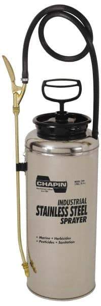 Chapin - 3 Gal Garden Hand Sprayer - Stainless Steel Tank, Wide Mouth, Reinforced Hose, For Industrial Applications - Americas Industrial Supply