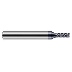 End Mills for Hardened Steels - 0.2500″ (1/4″) Cutter Diameter × 0.0050″ Radius × 0.7500″ (3/4″) Length of Cut Carbide Corner Radius End Mill for Hardened Steels, 5 Flutes, AlTiN Nano Coated - Exact Industrial Supply