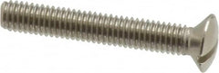 Value Collection - M3x0.50 Metric Coarse, 20mm OAL Slotted Drive Machine Screw - Oval Head, Grade 18-8 & A2 Stainless Steel, Uncoated, Without Washer - Americas Industrial Supply