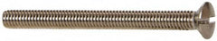 Value Collection - M4x0.70 Metric Coarse, 45mm OAL Slotted Drive Machine Screw - Oval Head, Grade 18-8 & A2 Stainless Steel, Uncoated, Without Washer - Americas Industrial Supply