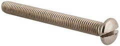Value Collection - M6x1.00 Metric Coarse, 60mm OAL Slotted Drive Machine Screw - Oval Head, Grade 18-8 & A2 Stainless Steel, Uncoated, Without Washer - Americas Industrial Supply