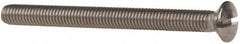 Value Collection - M6x1.00 Metric Coarse, 70mm OAL Slotted Drive Machine Screw - Oval Head, Grade 18-8 & A2 Stainless Steel, Uncoated, Without Washer - Americas Industrial Supply