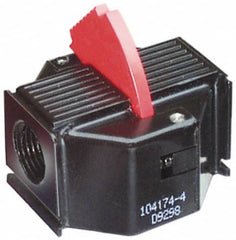 ARO/Ingersoll-Rand - Filter Safety Lockout Valve - 2-1/2" High x 2.6" Wide, For Use with ARO Filter/Regulator-Lubricators - Americas Industrial Supply