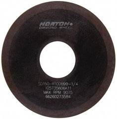Norton - 4" Diam x 1-1/4" Hole x 1/16" Thick, 150 Grit Surface Grinding Wheel - Diamond, Type 1A1, Very Fine Grade, Resinoid Bond - Americas Industrial Supply