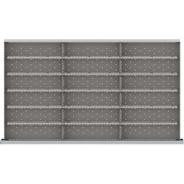 LISTA - 18-Compartment Drawer Divider Layout for 3.15" High Drawers - Americas Industrial Supply