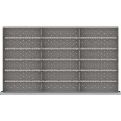 LISTA - 18-Compartment Drawer Divider Layout for 3.15" High Drawers - Americas Industrial Supply