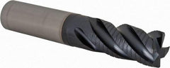 Iscar - 5/8" Diam, 1-1/4" LOC, 4 Flute Solid Carbide 45° Corner Chamfer Roughing End Mill - TiAlN Finish, 3-1/2" OAL, 5/8" Shank Diam, Single End, 38° Helix - Americas Industrial Supply