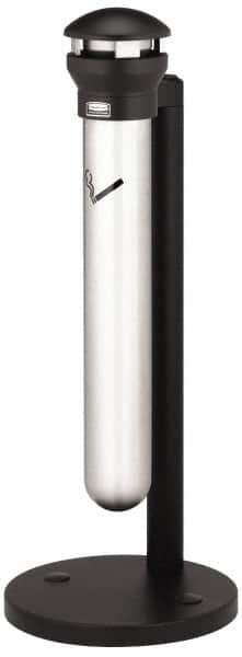 Rubbermaid - 1.3 Gal Stainless Steel Cigarette & Cigar Receptacle - 15-1/2" Wide x 39-5/8" High - Americas Industrial Supply